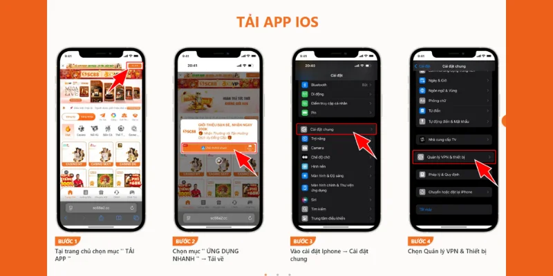 Hướng Dẫn Tải app SC88 trên thiết bị iOS